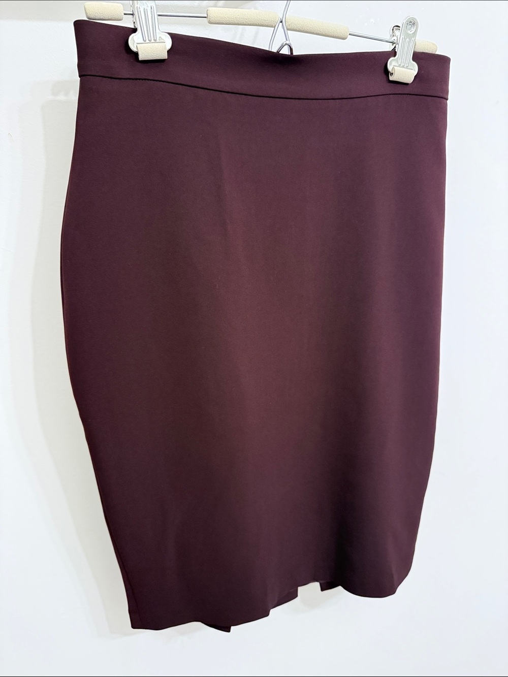 La Femme Plum Sheath Pencil Skirt